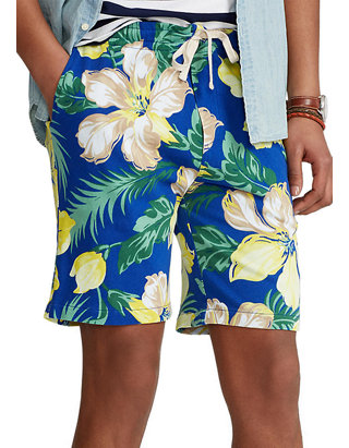 8-Inch Floral Spa Terry Shorts