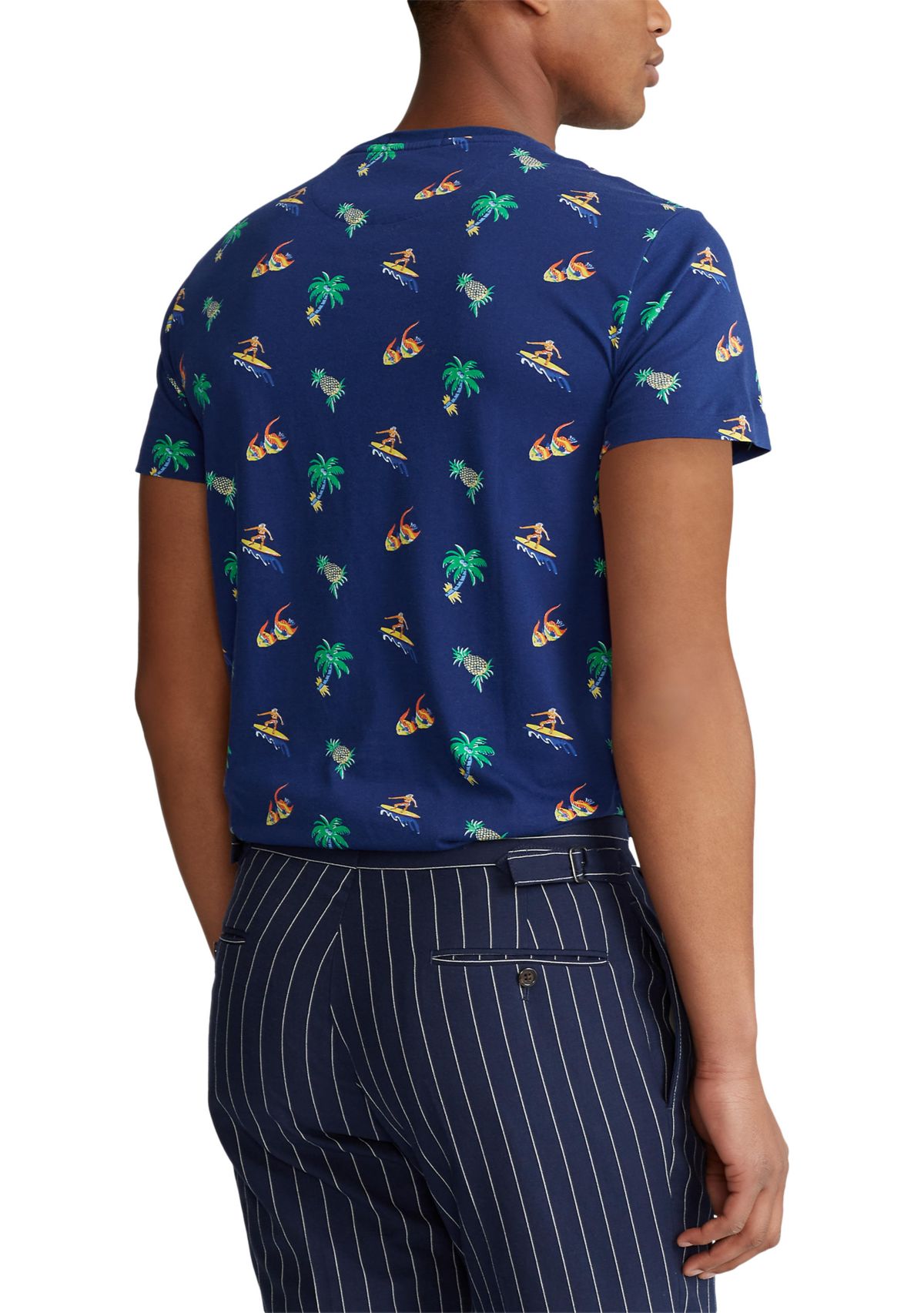 Classic Fit Tropical-Print T-Shirt	