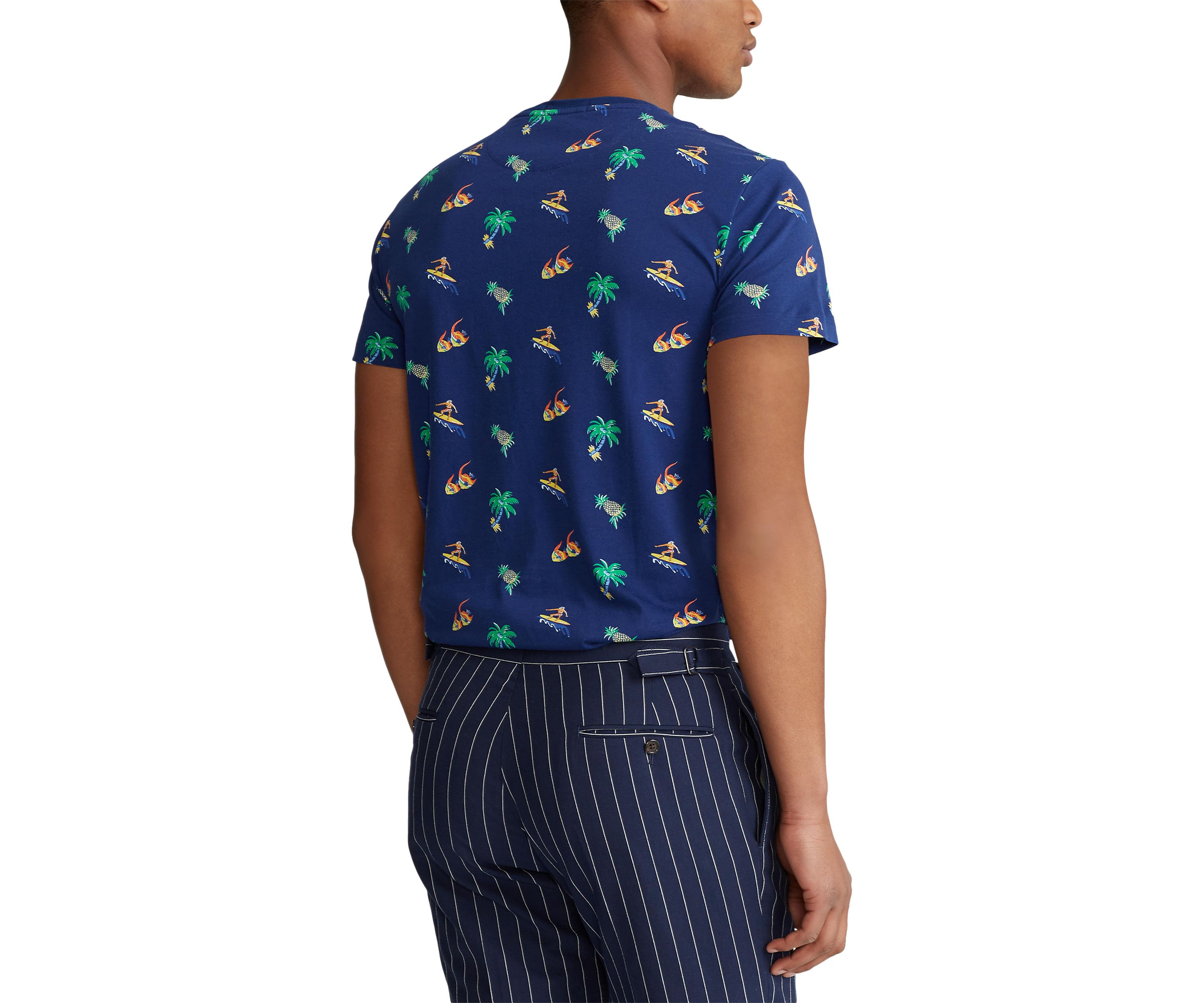 Classic Fit Tropical-Print T-Shirt	