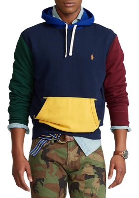 Polo color cheap blocked hoodie