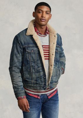 Fleece lined hot sale trucker jacket