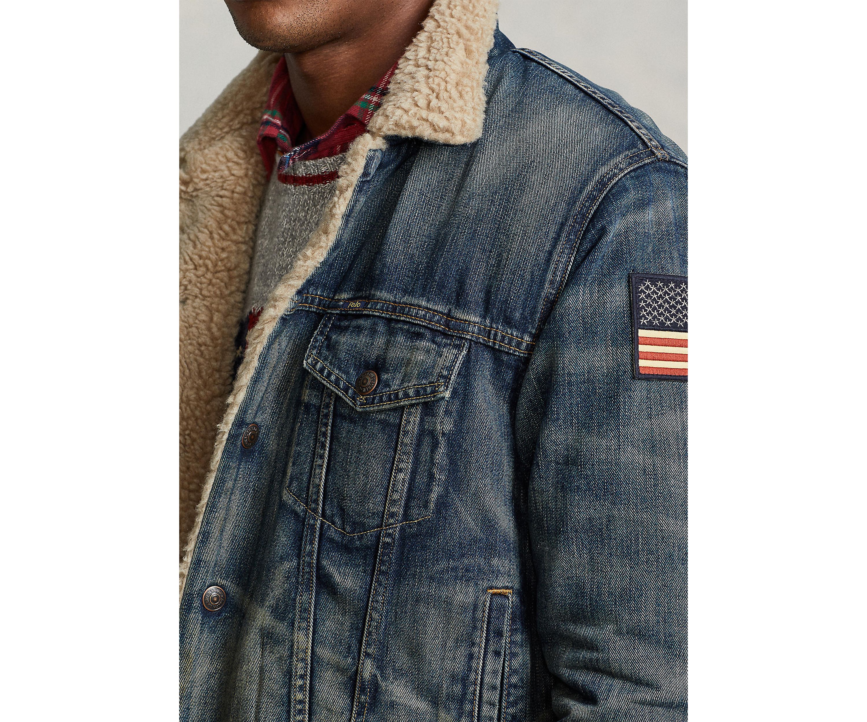 Fleece-Lined Trucker Jacket