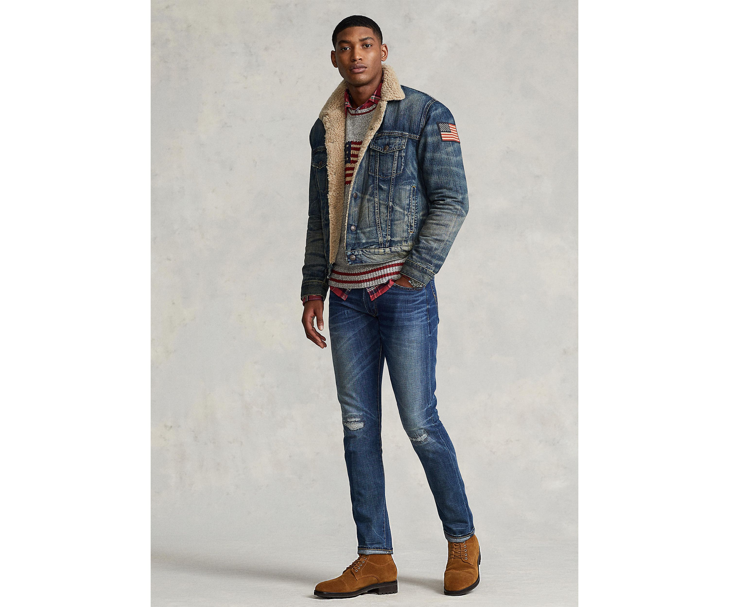 Fleece-Lined Trucker Jacket