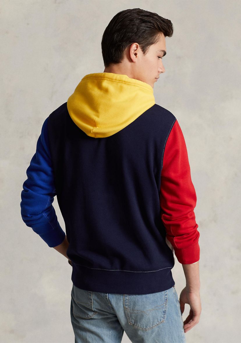 Polo Bear Color-Blocked Fleece Hoodie