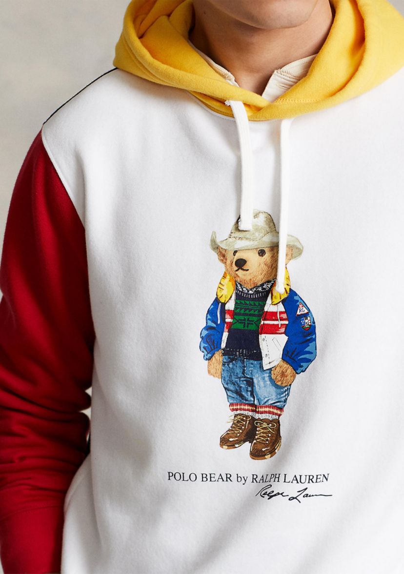 Polo Bear Color-Blocked Fleece Hoodie