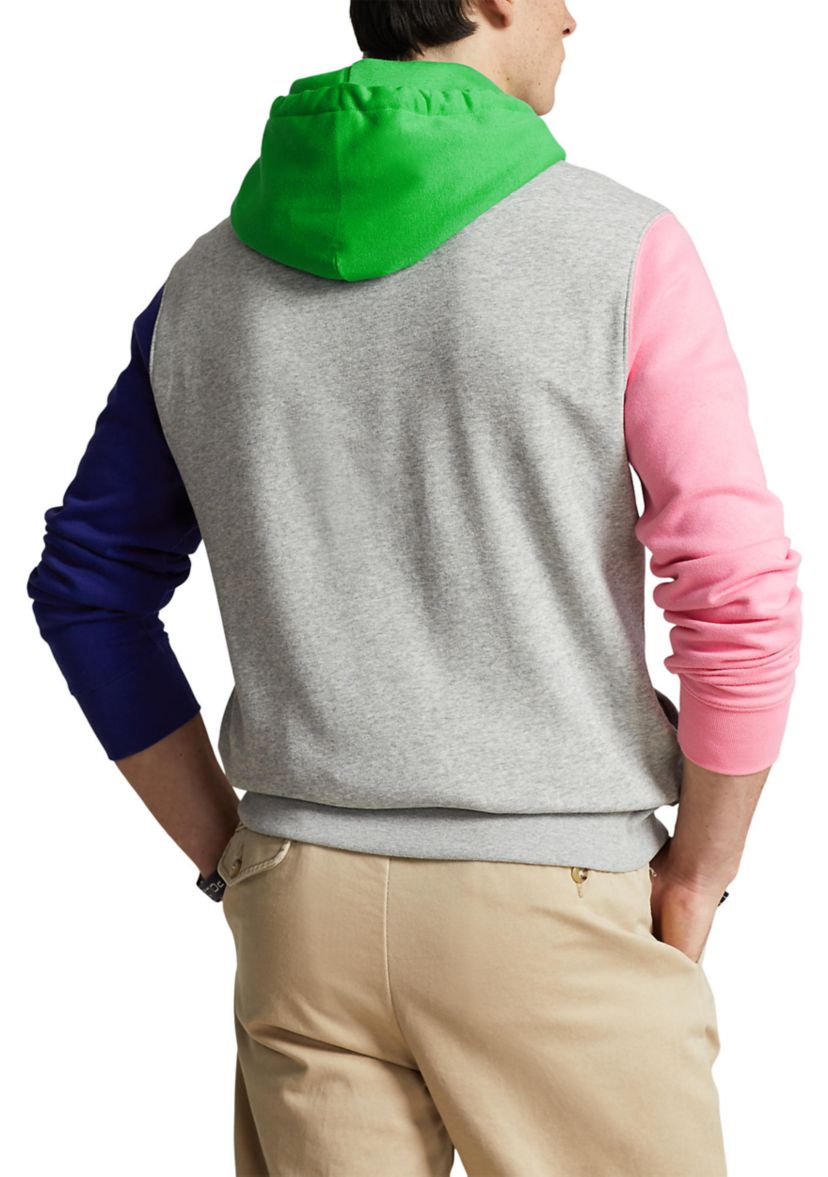 Polo Bear Color Blocked Fleece Hoodie