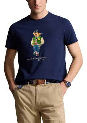 Polo Ralph Lauren Men's Classic Fit Polo Bear Jersey T-Shirt, Navy Blue, X-Large -  0197748989138