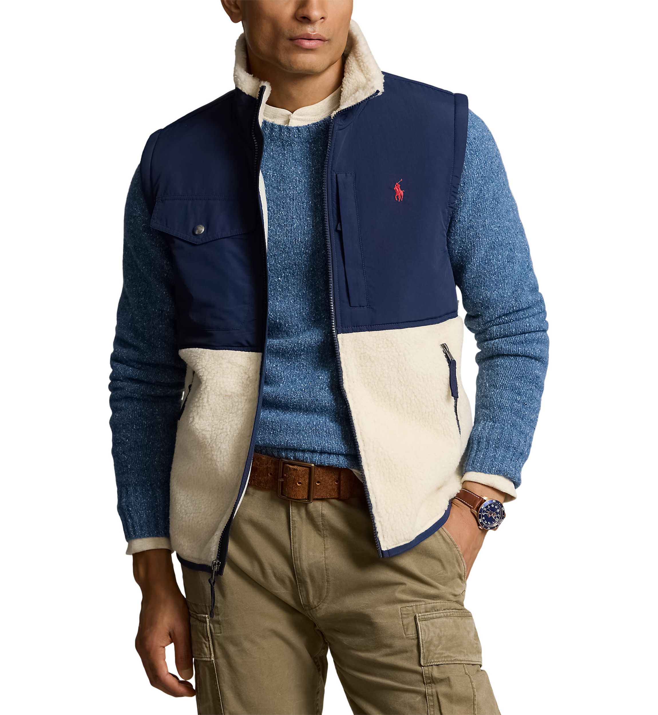 Wind-Blocking Hybrid Vest