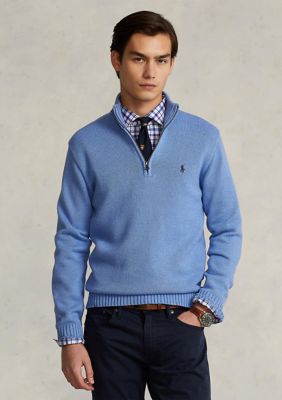 Polo Ralph Lauren Men's Cotton Quarter-Zip Sweater