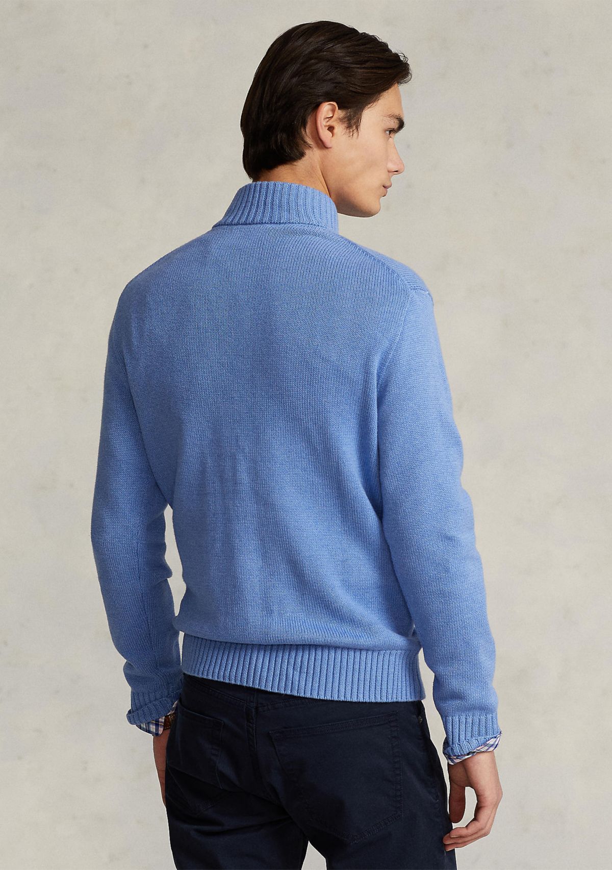 Cotton Quarter-Zip Sweater