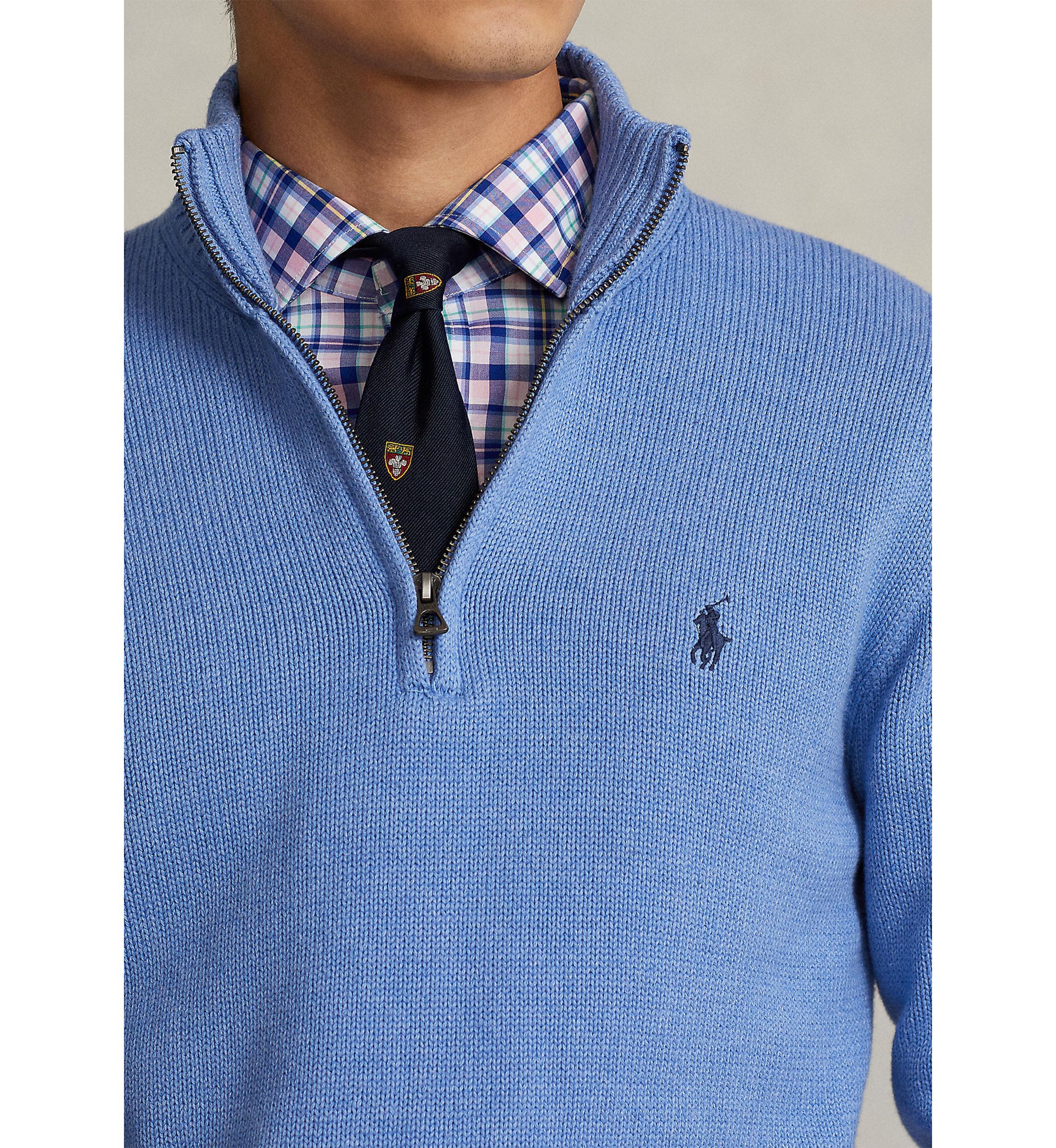 Polo Ralph Lauren Cotton Quarter-Zip Sweater | Belk