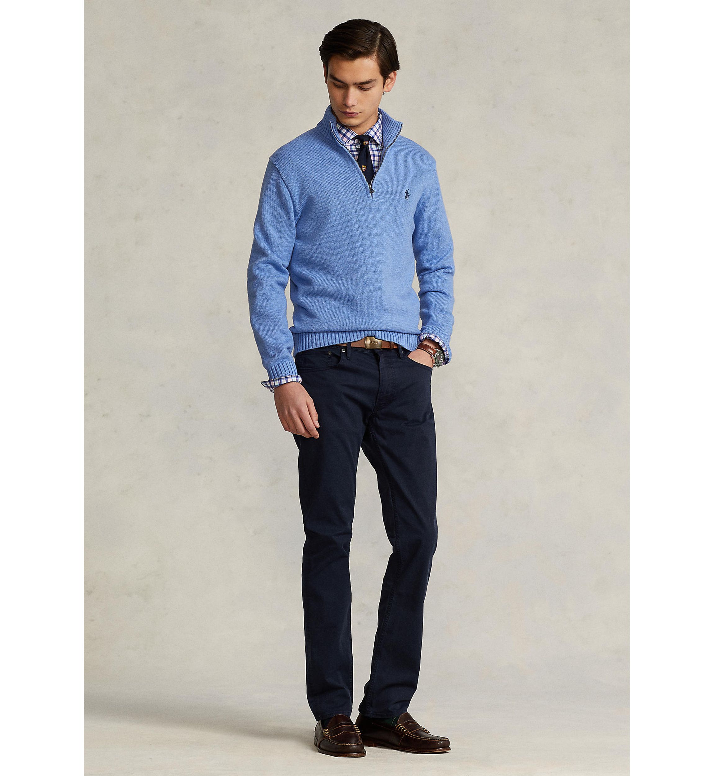 Polo Ralph Lauren Cotton Quarter-Zip Sweater | Belk