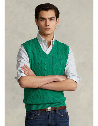 Polo Ralph Lauren Cable-Knit Cotton Sweater Vest