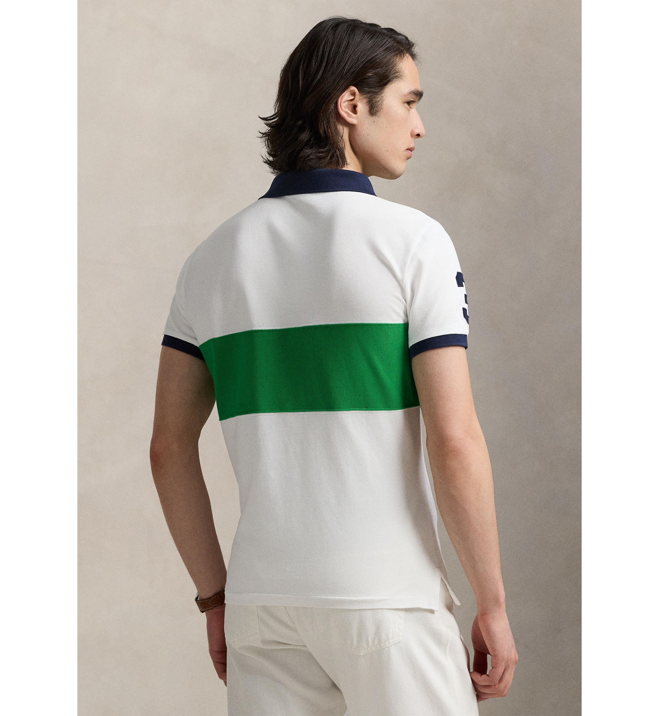 Classic Fit Big Pony Mesh Polo Shirt