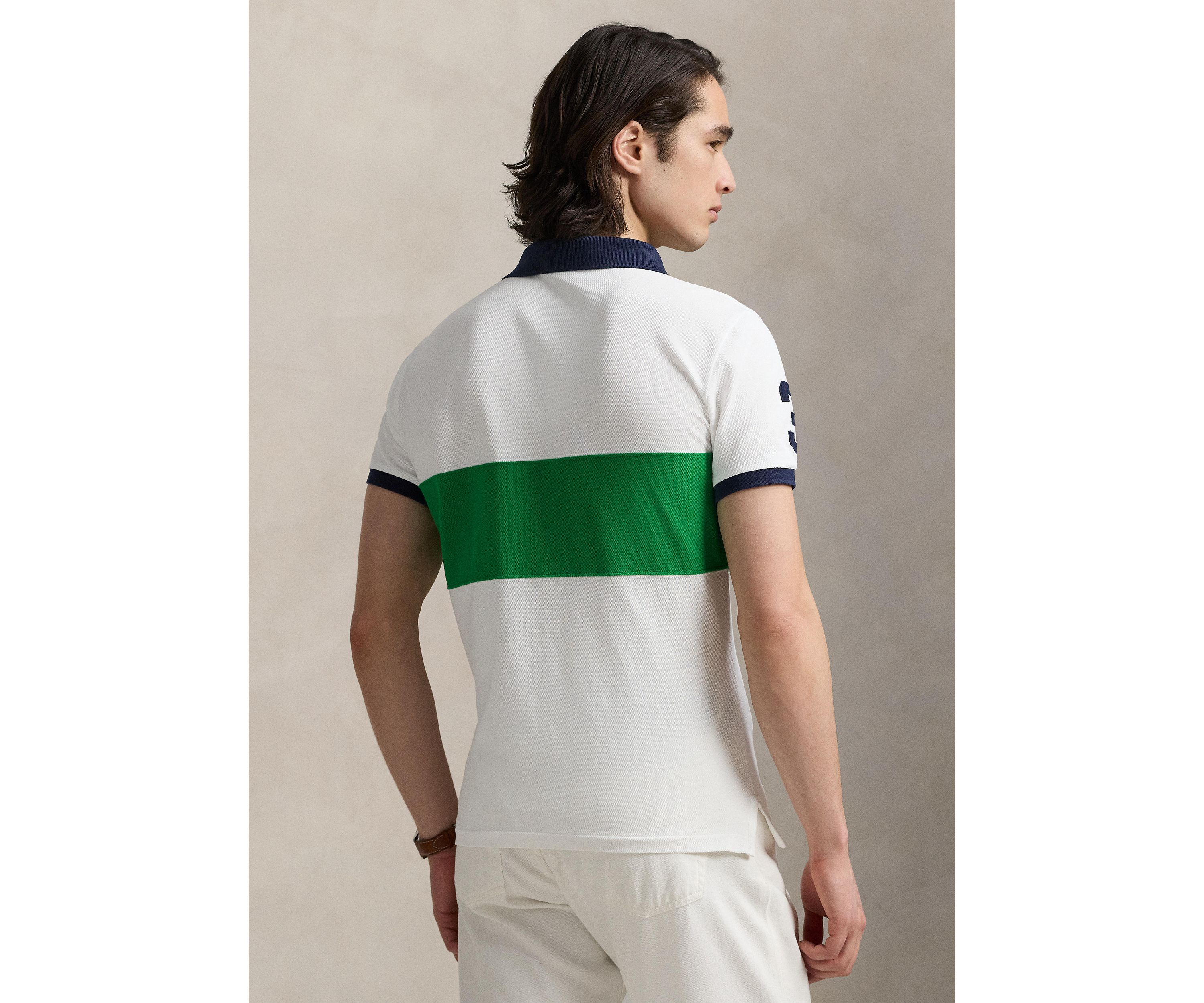 Classic Fit Big Pony Mesh Polo Shirt