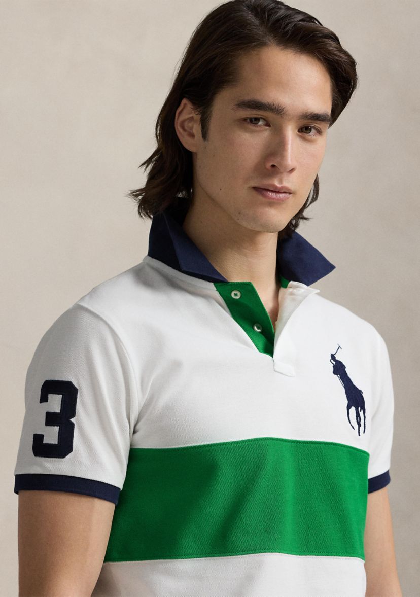 Classic Fit Big Pony Mesh Polo Shirt