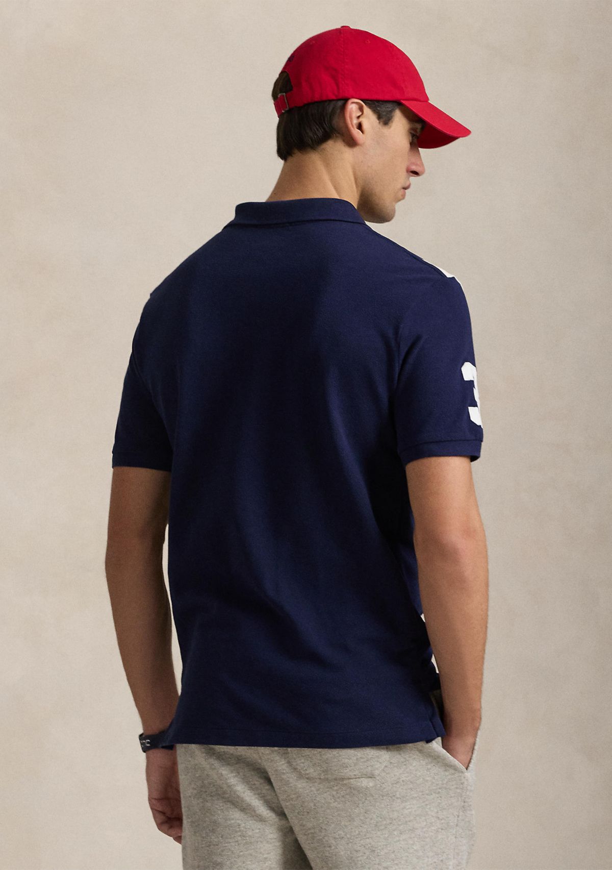 Classic Fit Big Pony Mesh Polo Shirt