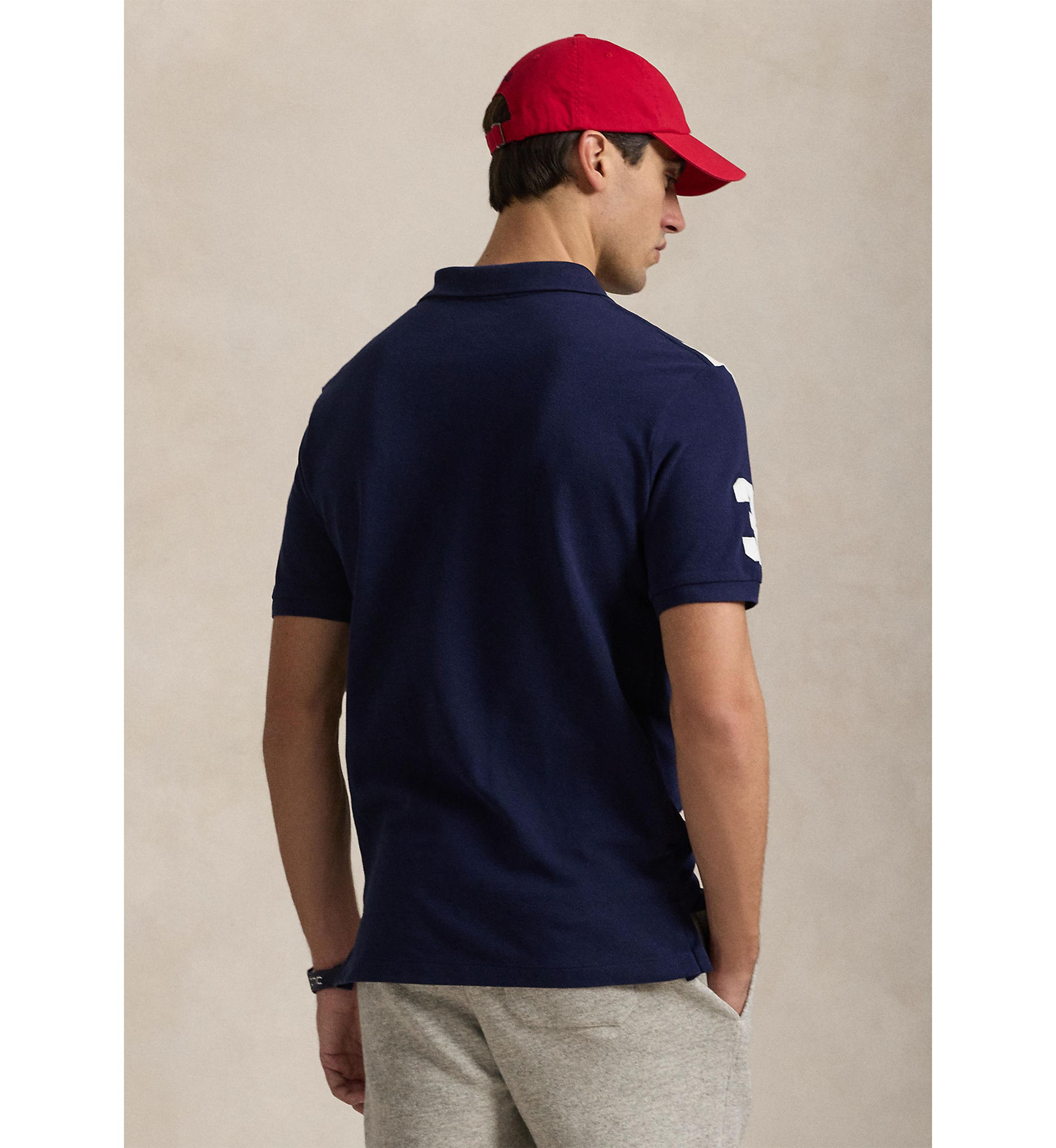 Classic Fit Big Pony Mesh Polo Shirt