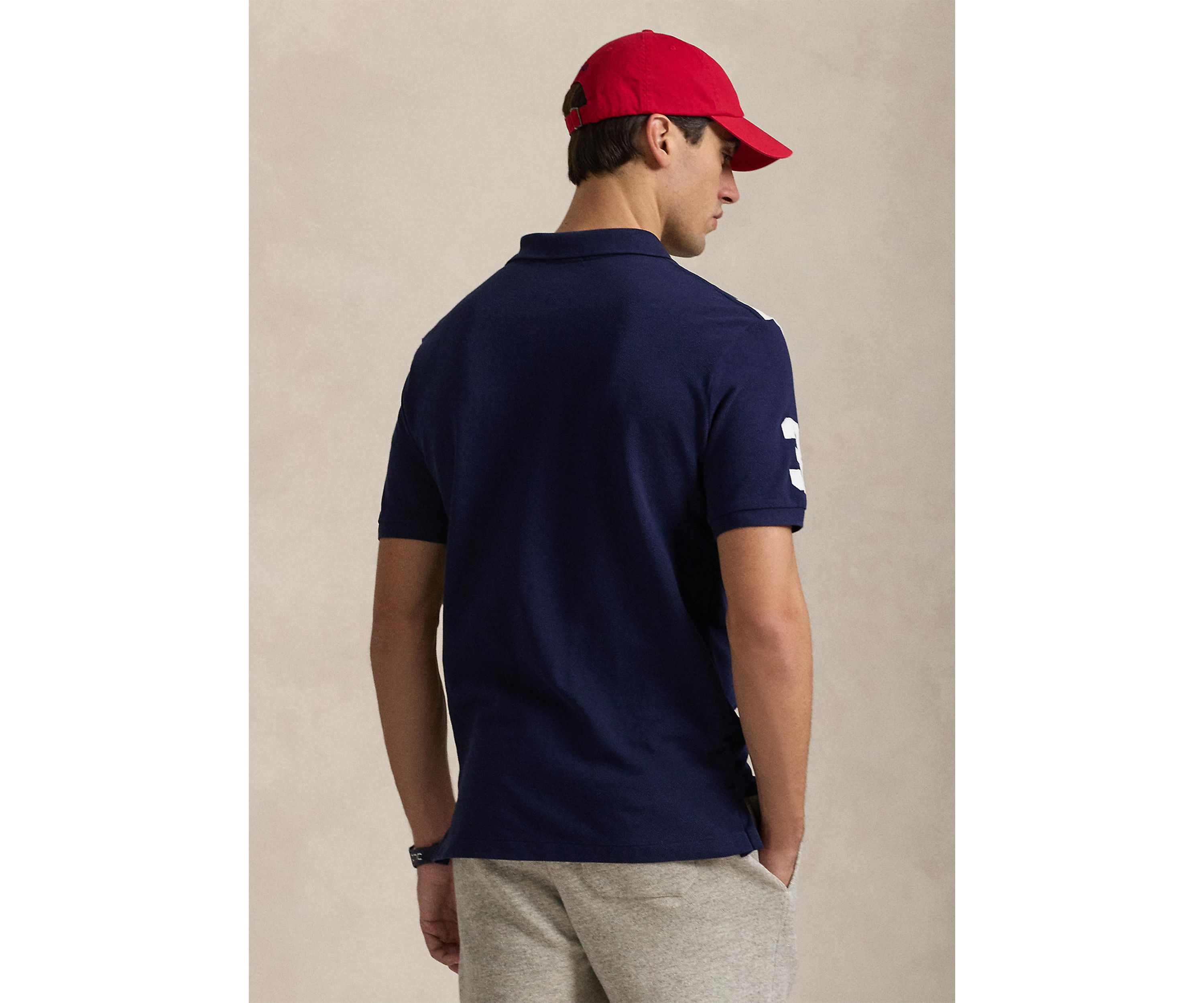 Classic Fit Big Pony Mesh Polo Shirt