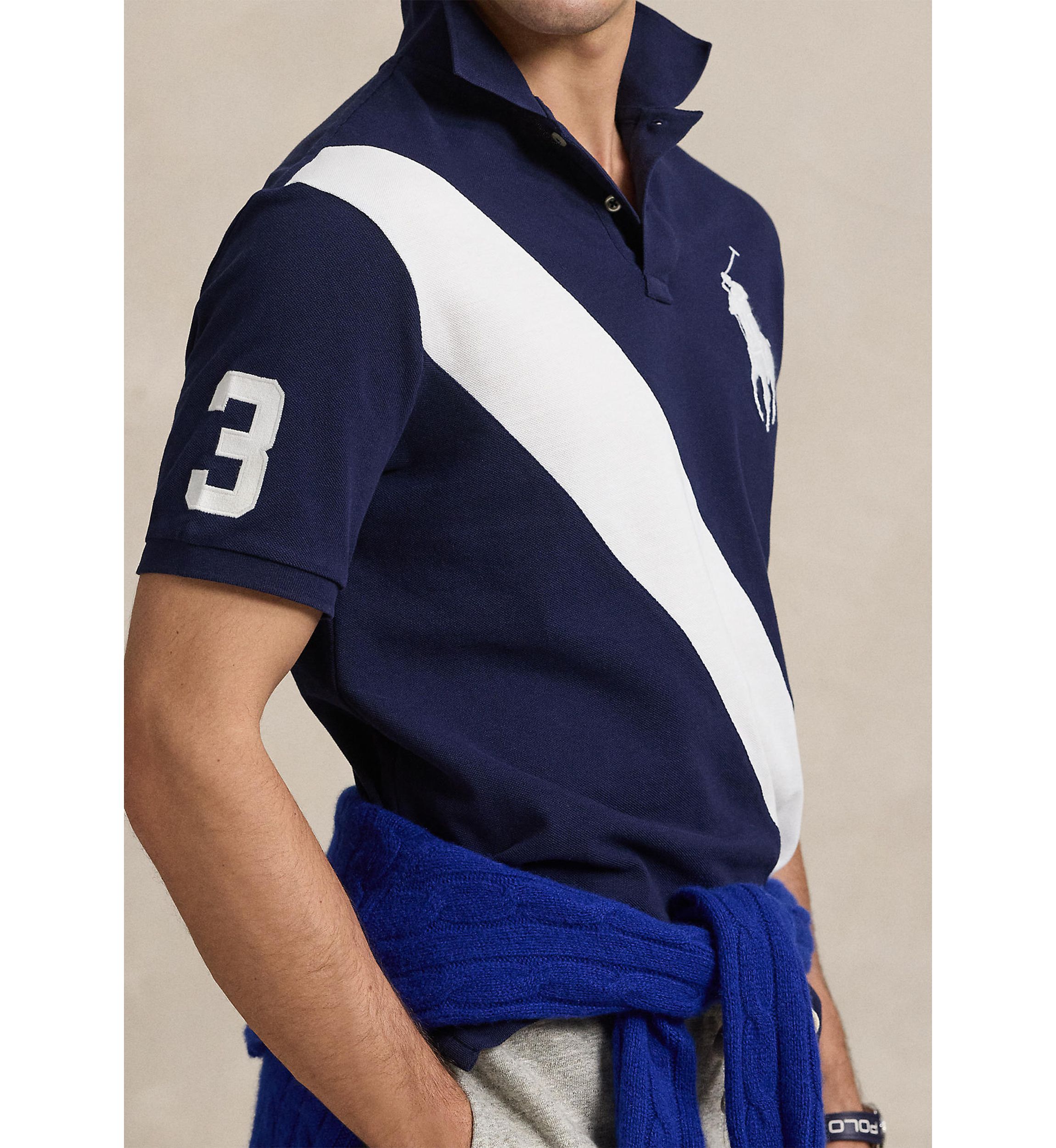 Classic Fit Big Pony Mesh Polo Shirt