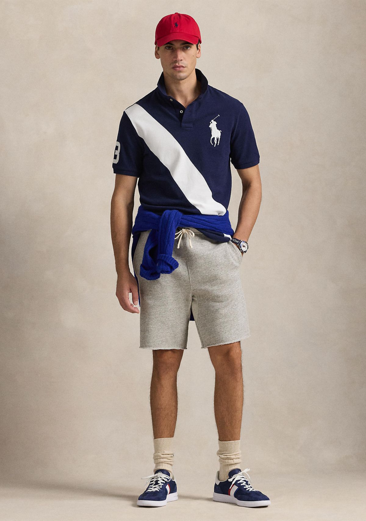 Classic Fit Big Pony Mesh Polo Shirt