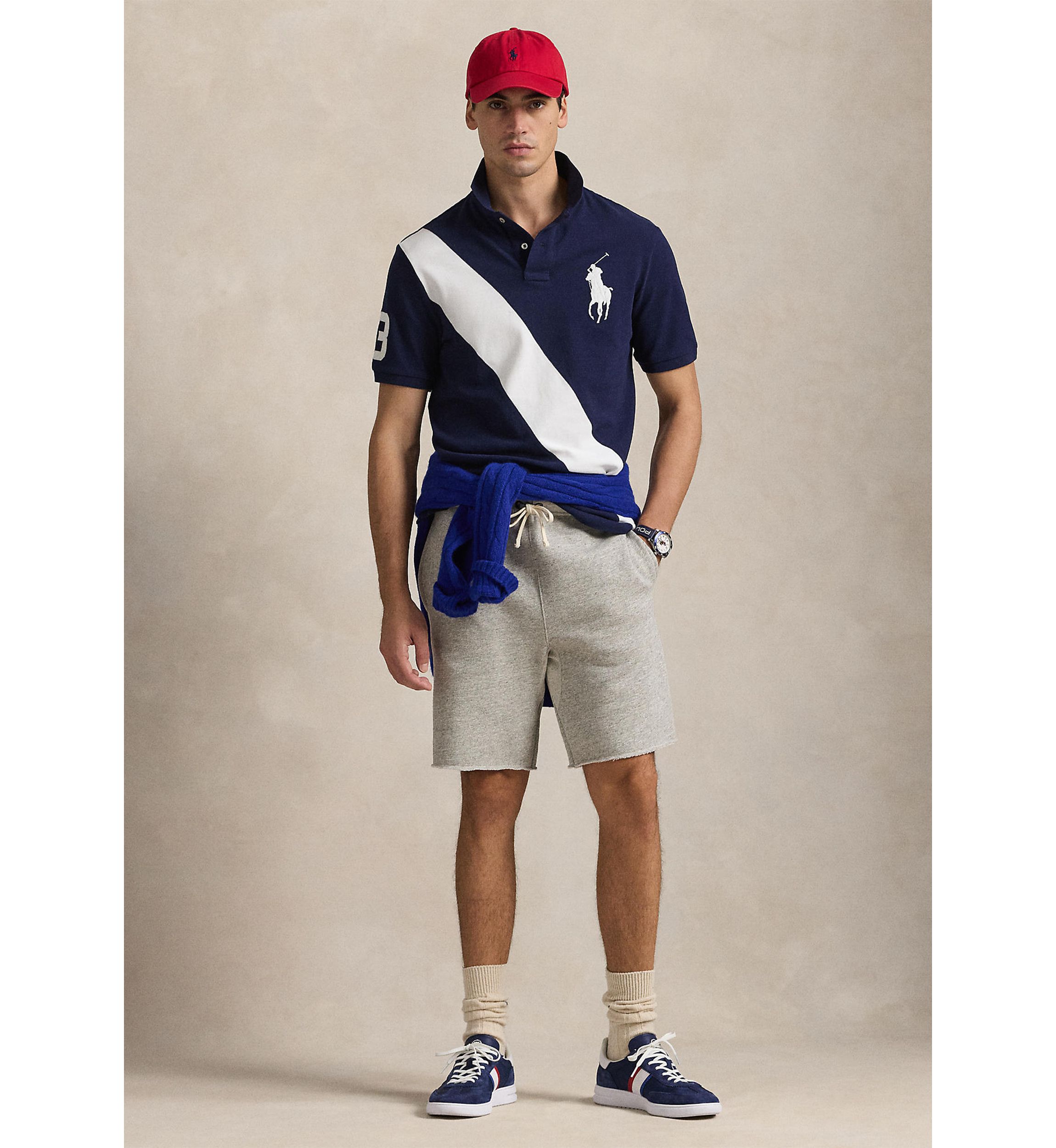 Classic Fit Big Pony Mesh Polo Shirt
