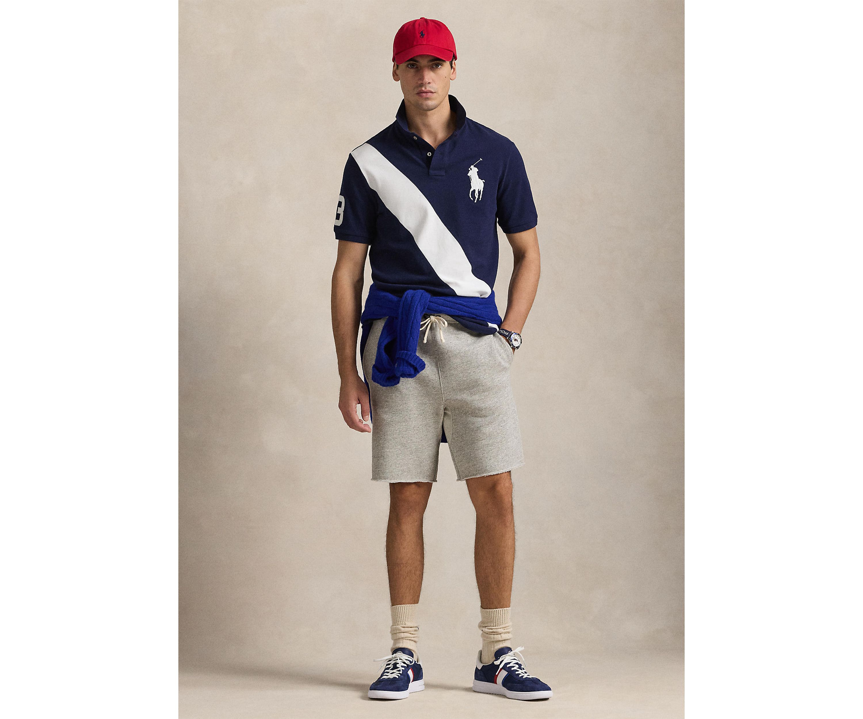 Classic Fit Big Pony Mesh Polo Shirt