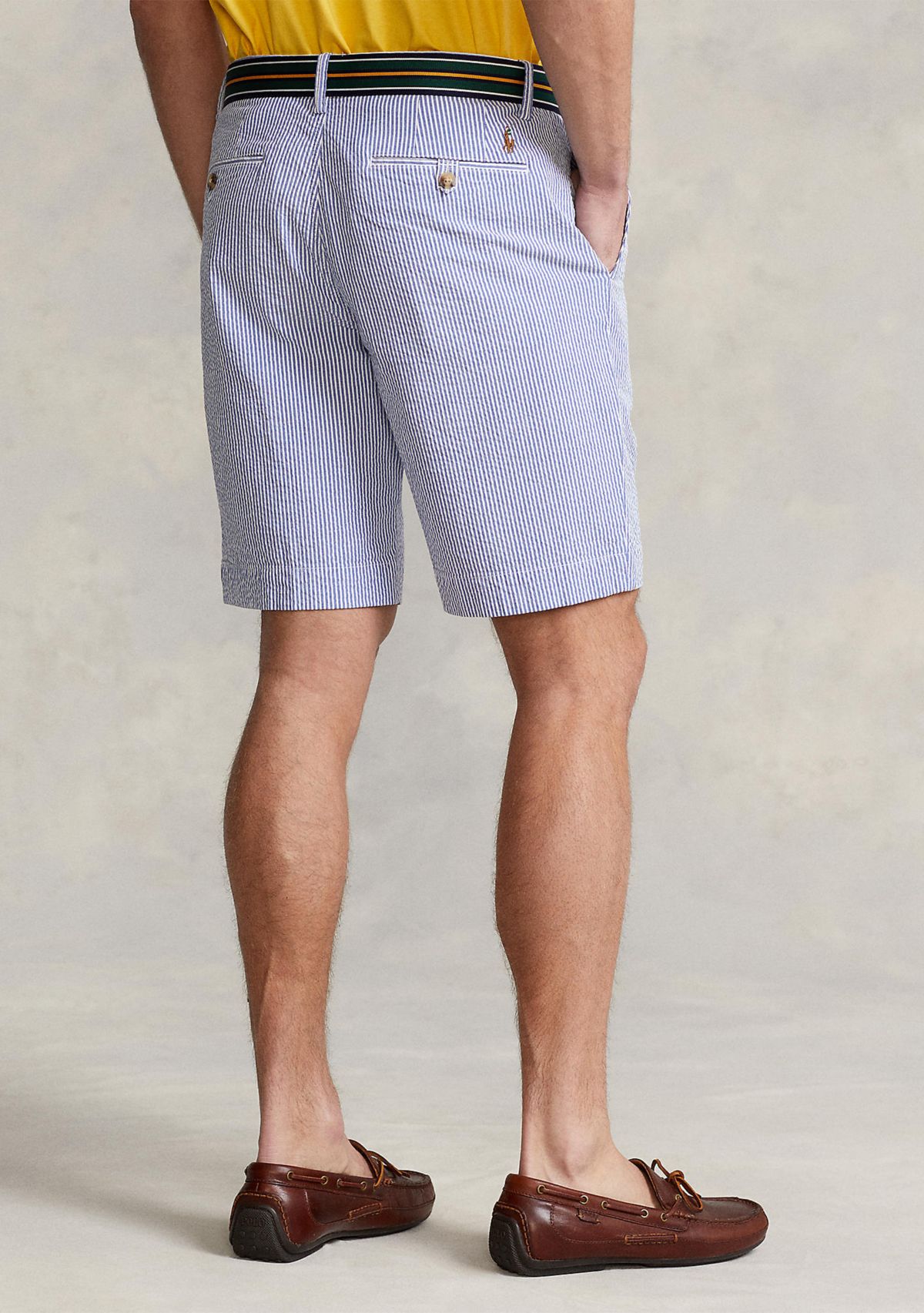 9.25" Stretch Classic Fit Seersucker Shorts 