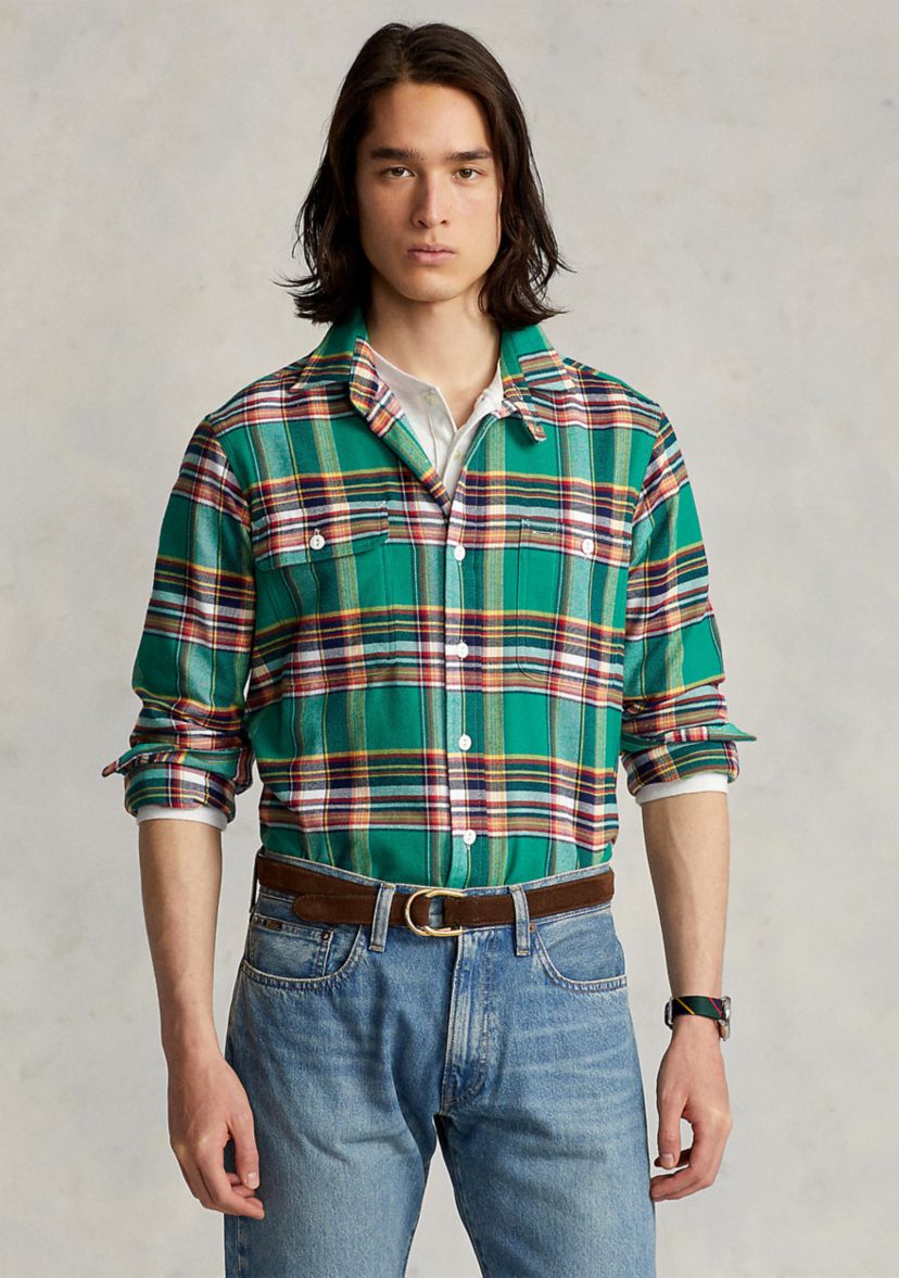 Classic Fit Plaid Performance Workshirt