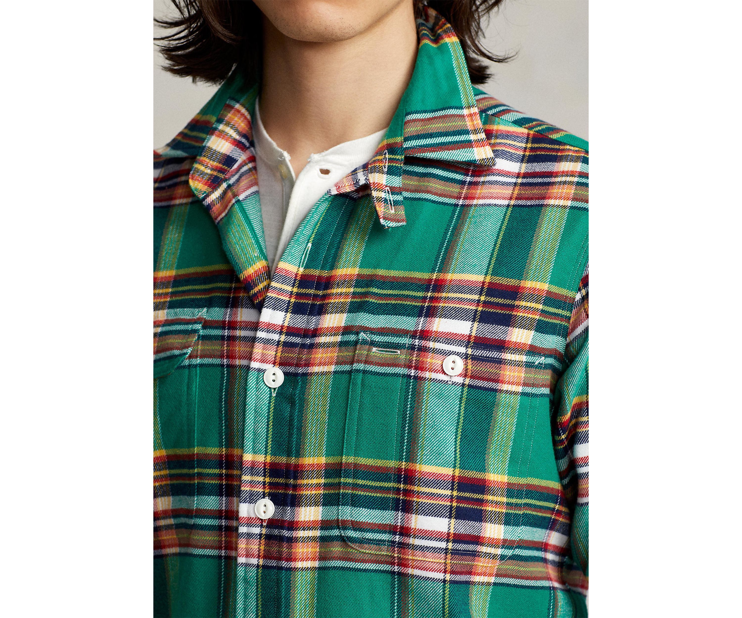 Classic Fit Plaid Performance Workshirt