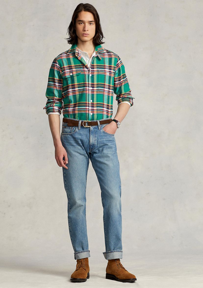 Classic Fit Plaid Performance Workshirt