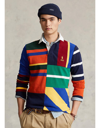 Polo Ralph Lauren Classic Fit Patchwork Rugby Shirt