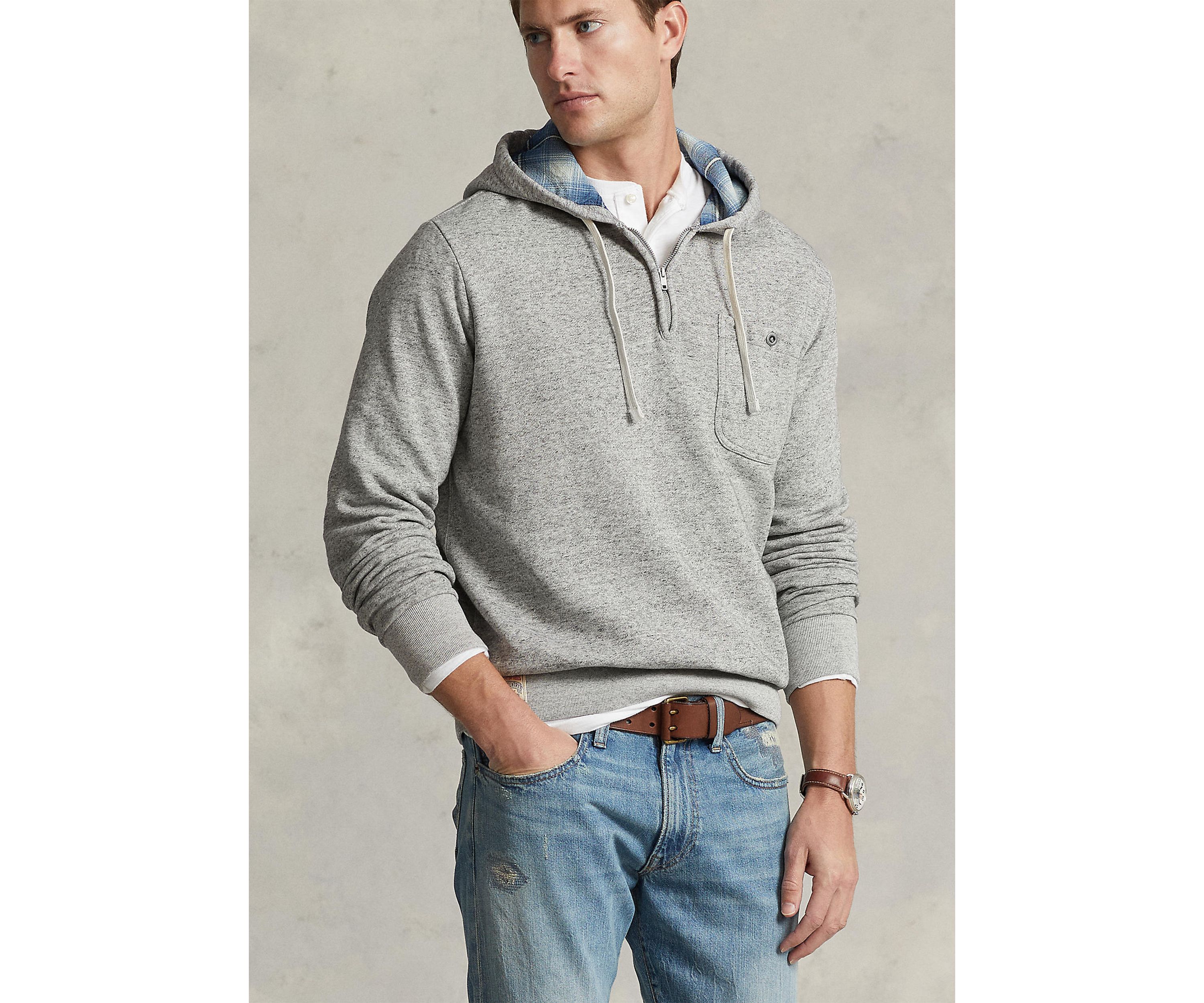 Fleece Quarter Zip Hoodie