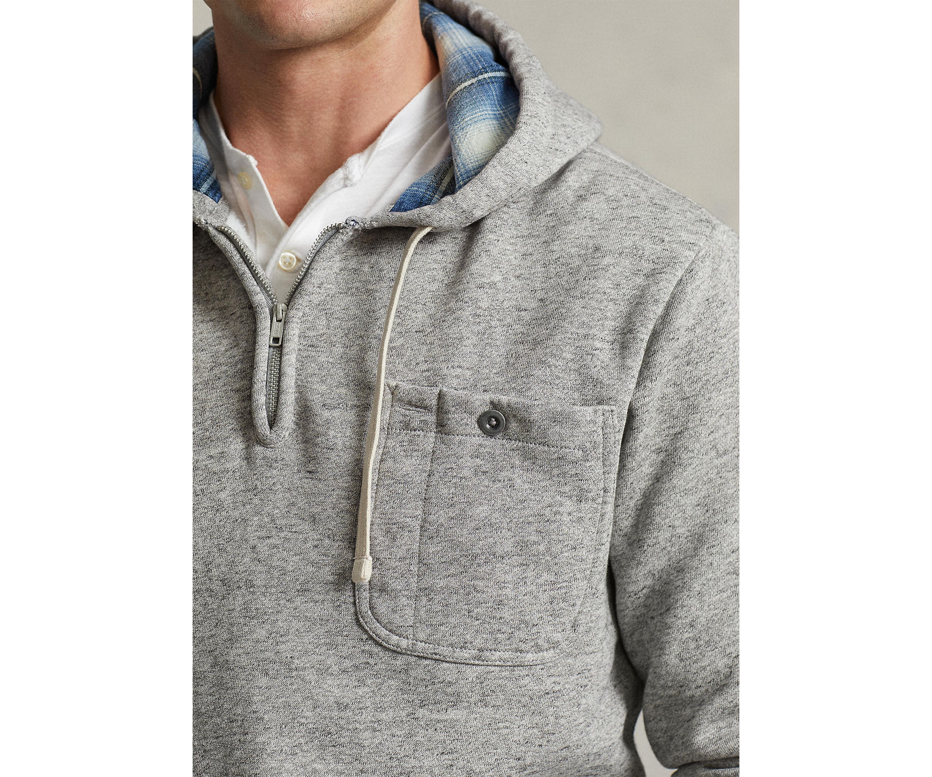 Fleece Quarter Zip Hoodie
