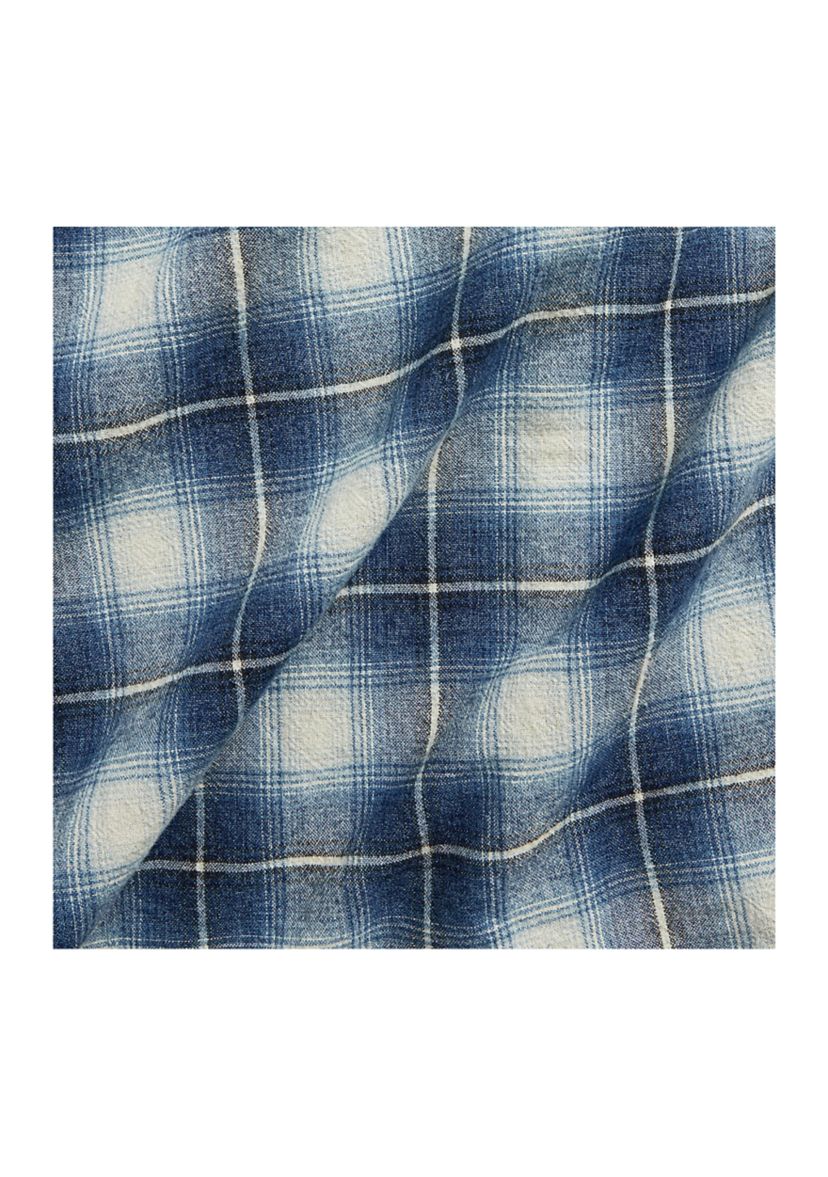 Classic Fit Plaid Flannel Work Shirt