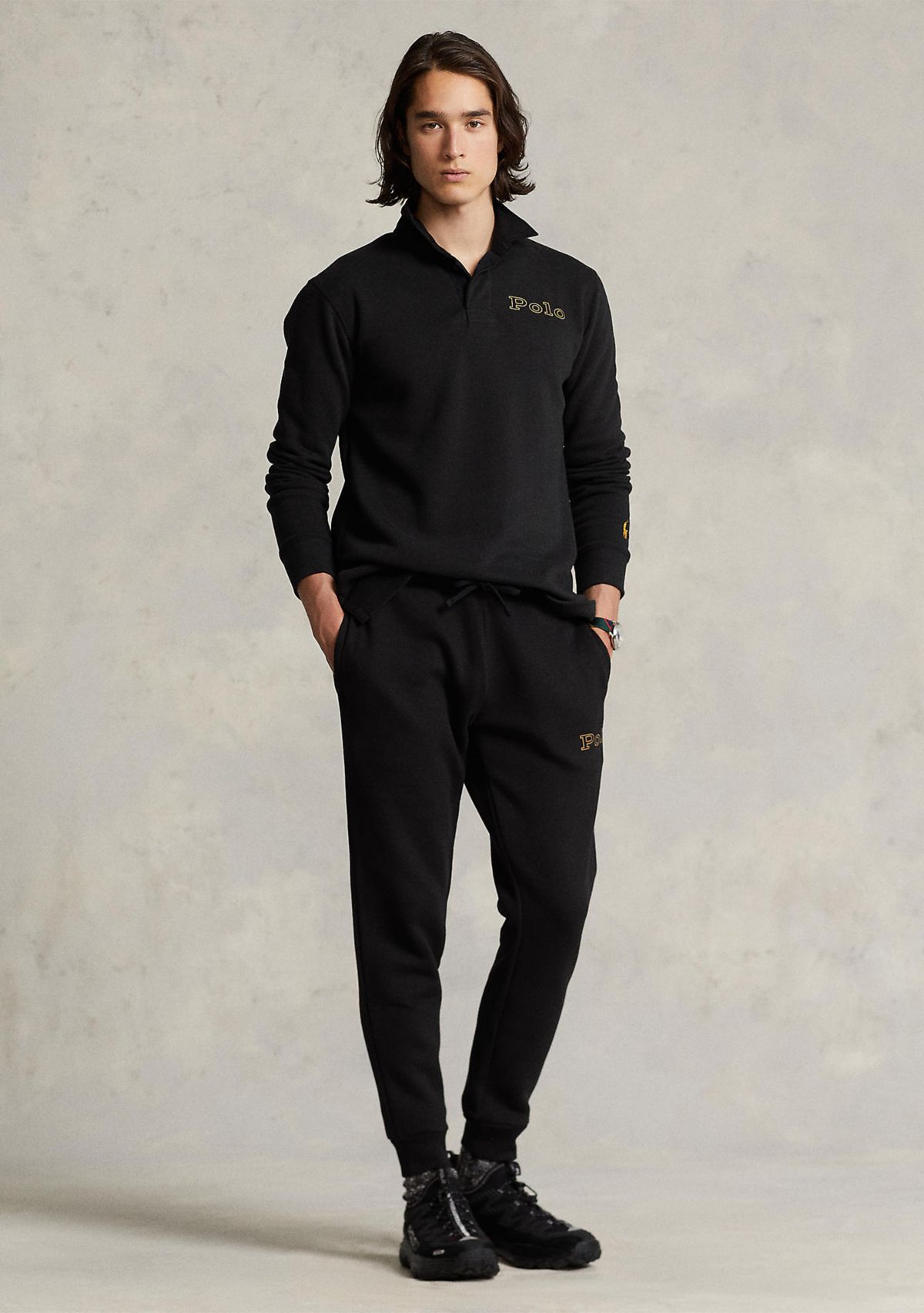 Logo Fleece Rugby Shirt