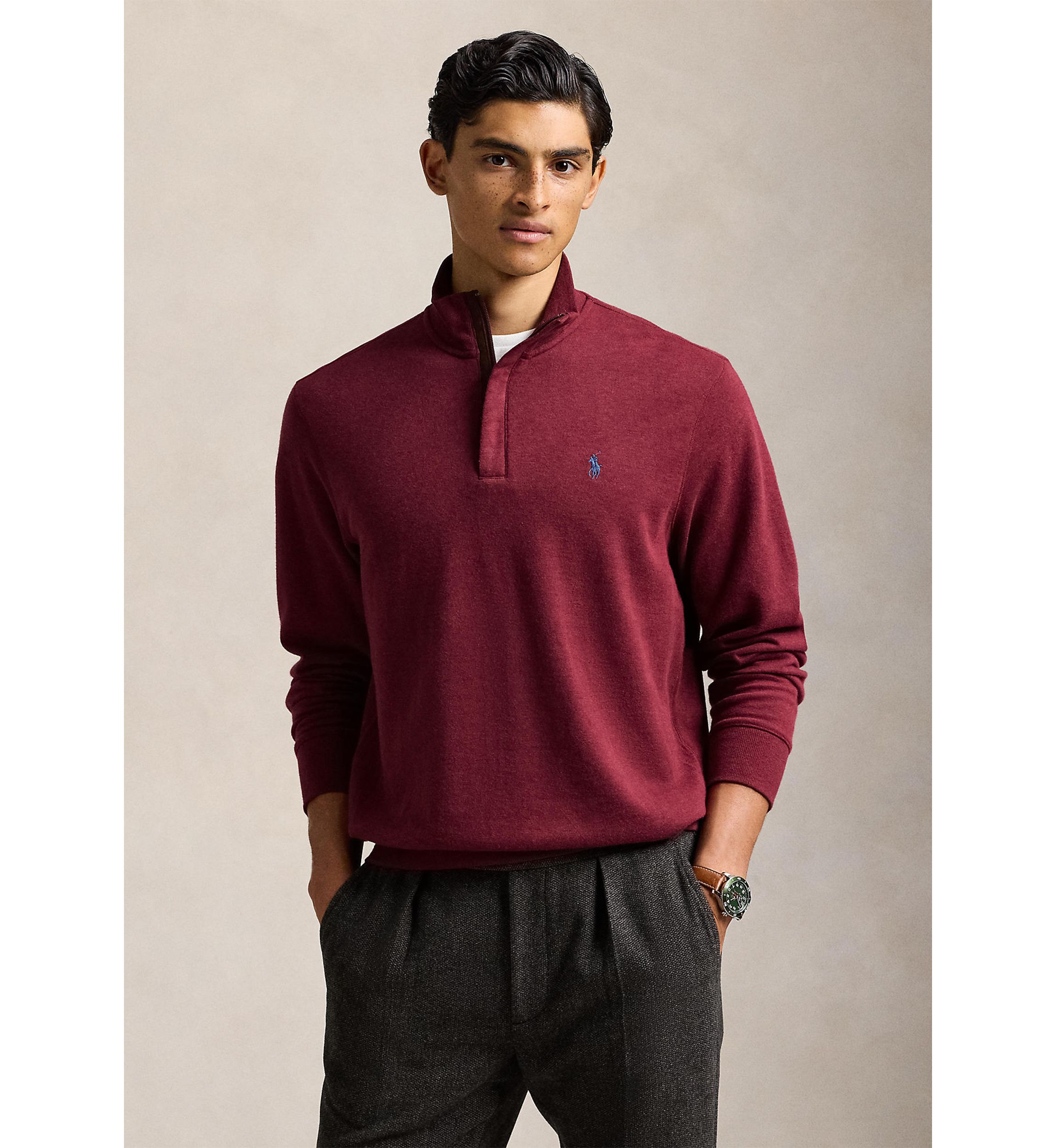 Luxury Jersey Quarter-Zip Pullover