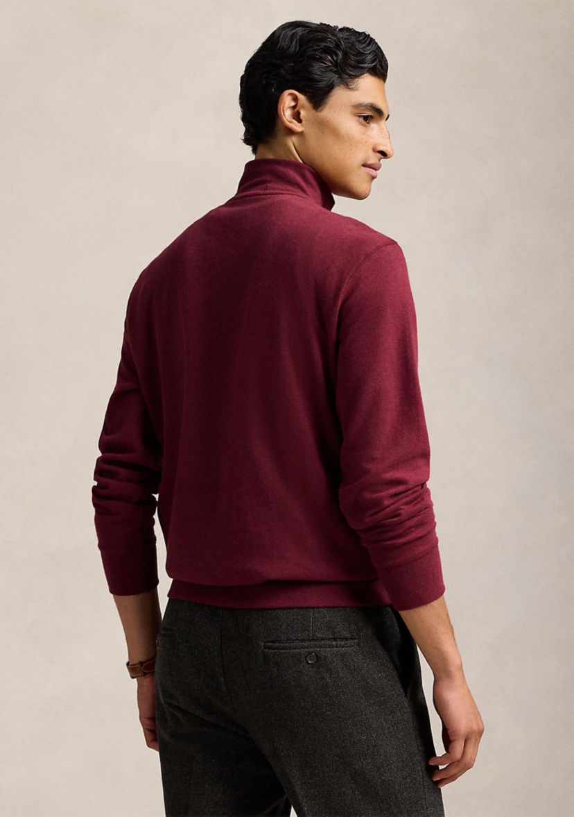 Luxury Jersey Quarter-Zip Pullover