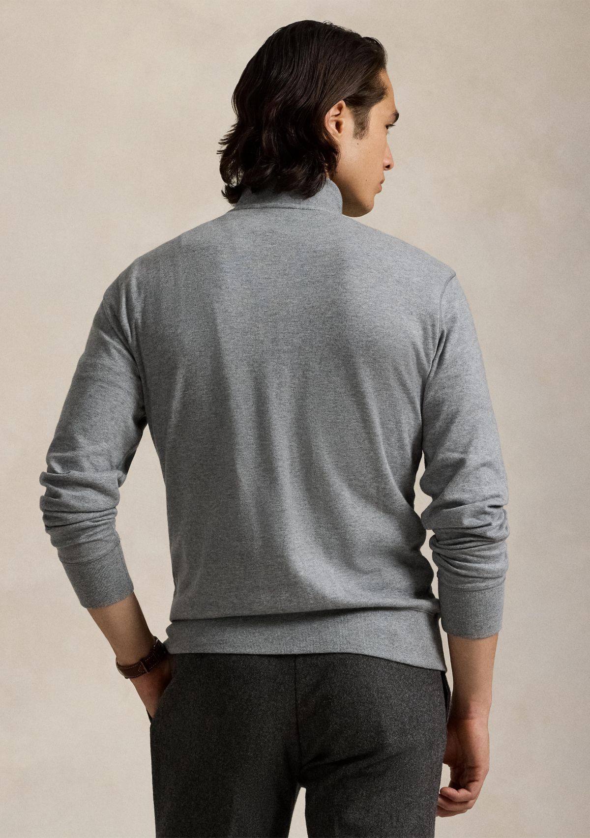 Luxury Jersey Quarter-Zip Pullover