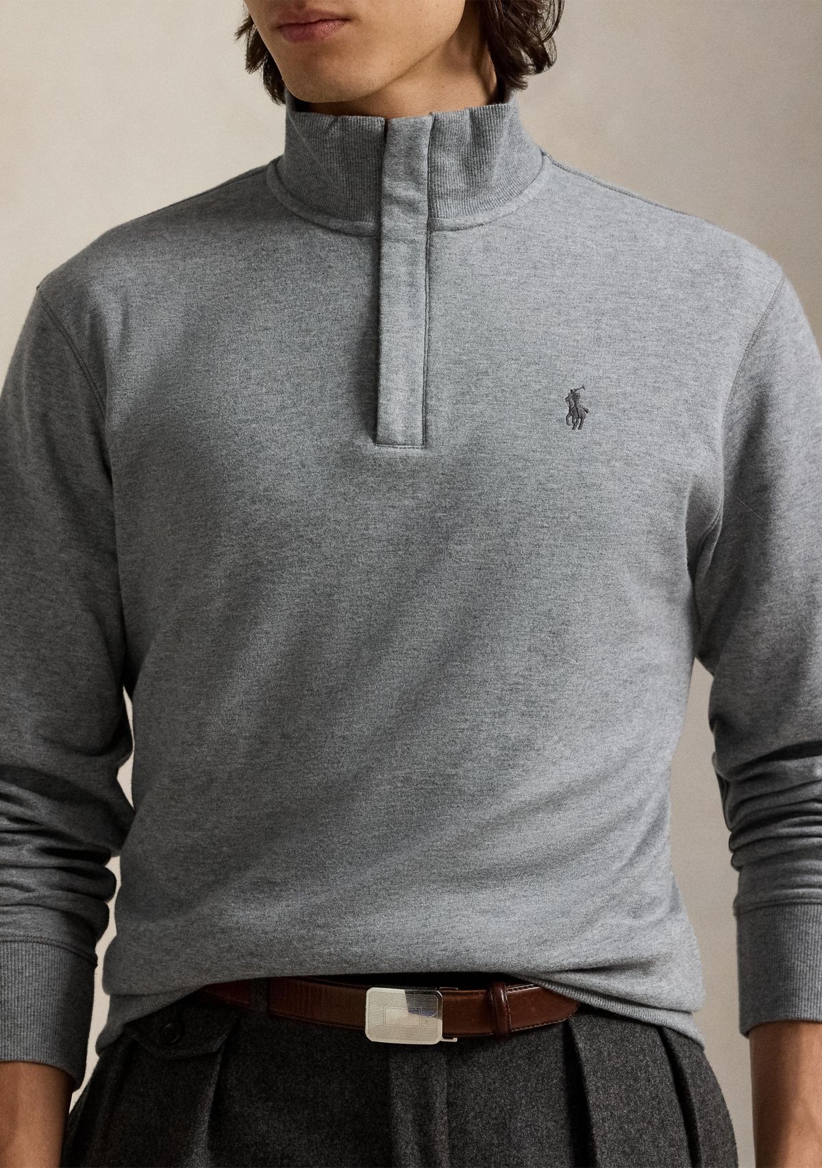 Luxury Jersey Quarter-Zip Pullover