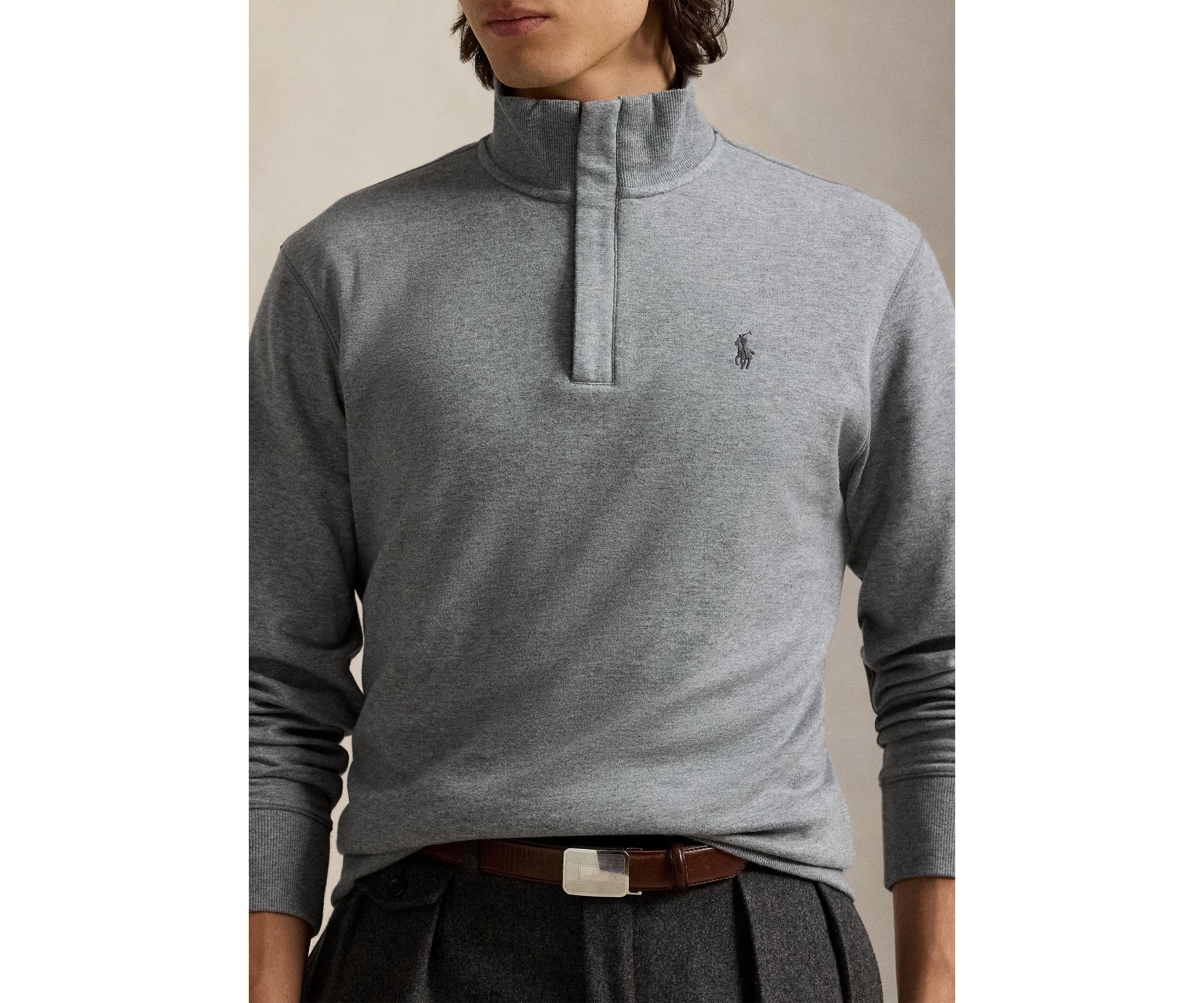 Luxury Jersey Quarter-Zip Pullover