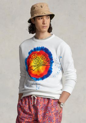 Polo Ralph Lauren Logo Tie Dye Print Fleece Sweatshirt | belk