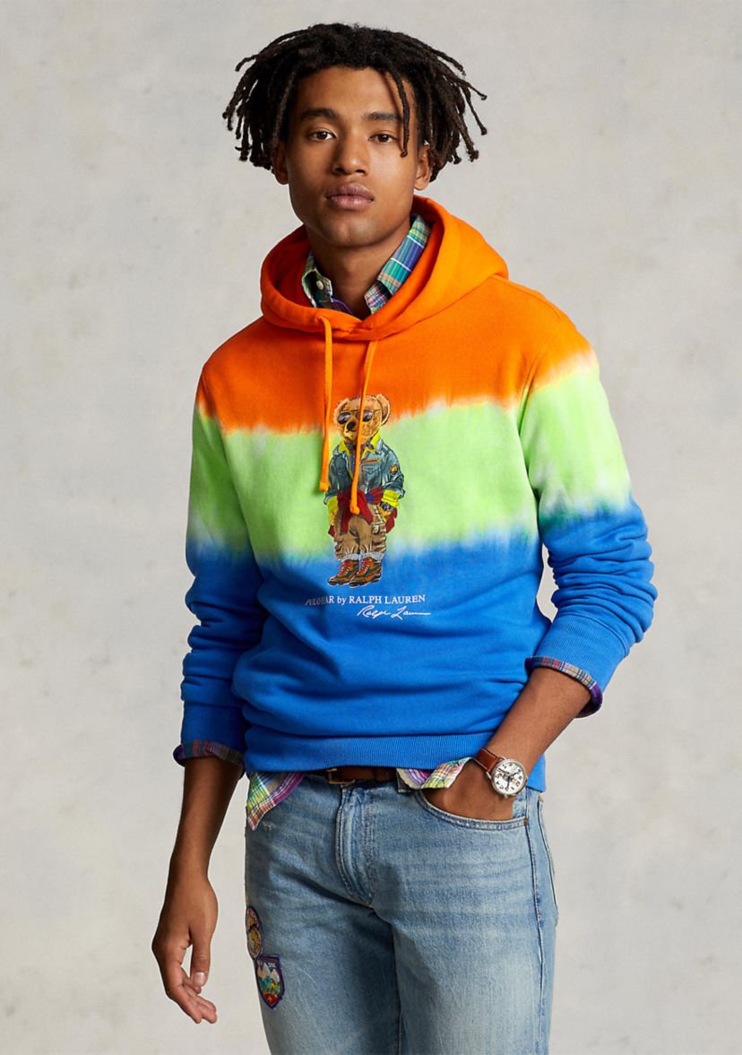 Polo Bear Tie-Dye Fleece Hoodie