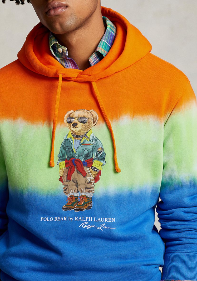 Polo Bear Tie-Dye Fleece Hoodie