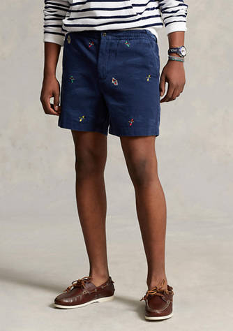 Amerikaans voetbal Pogo stick sprong Gesprekelijk Polo Ralph Lauren 6" Polo Prepster Embroidered Shorts | belk