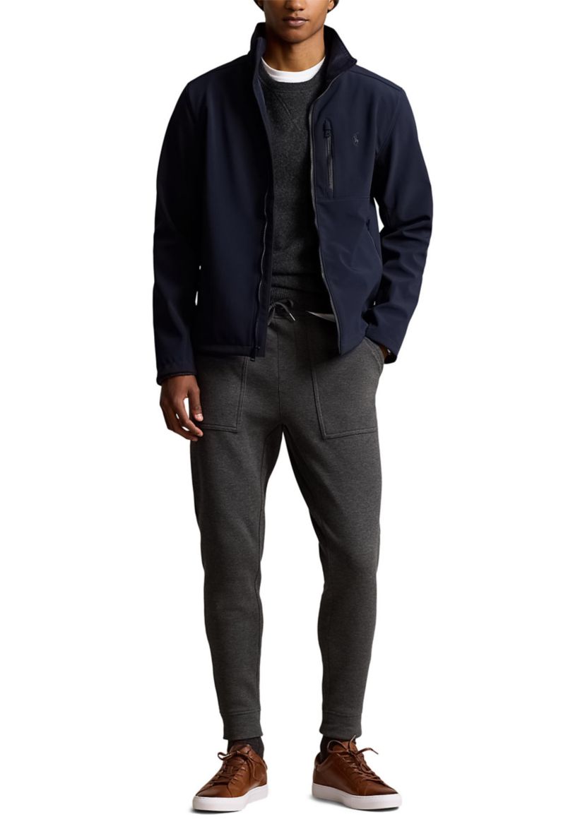 Double-Knit Mesh Jogger Pants