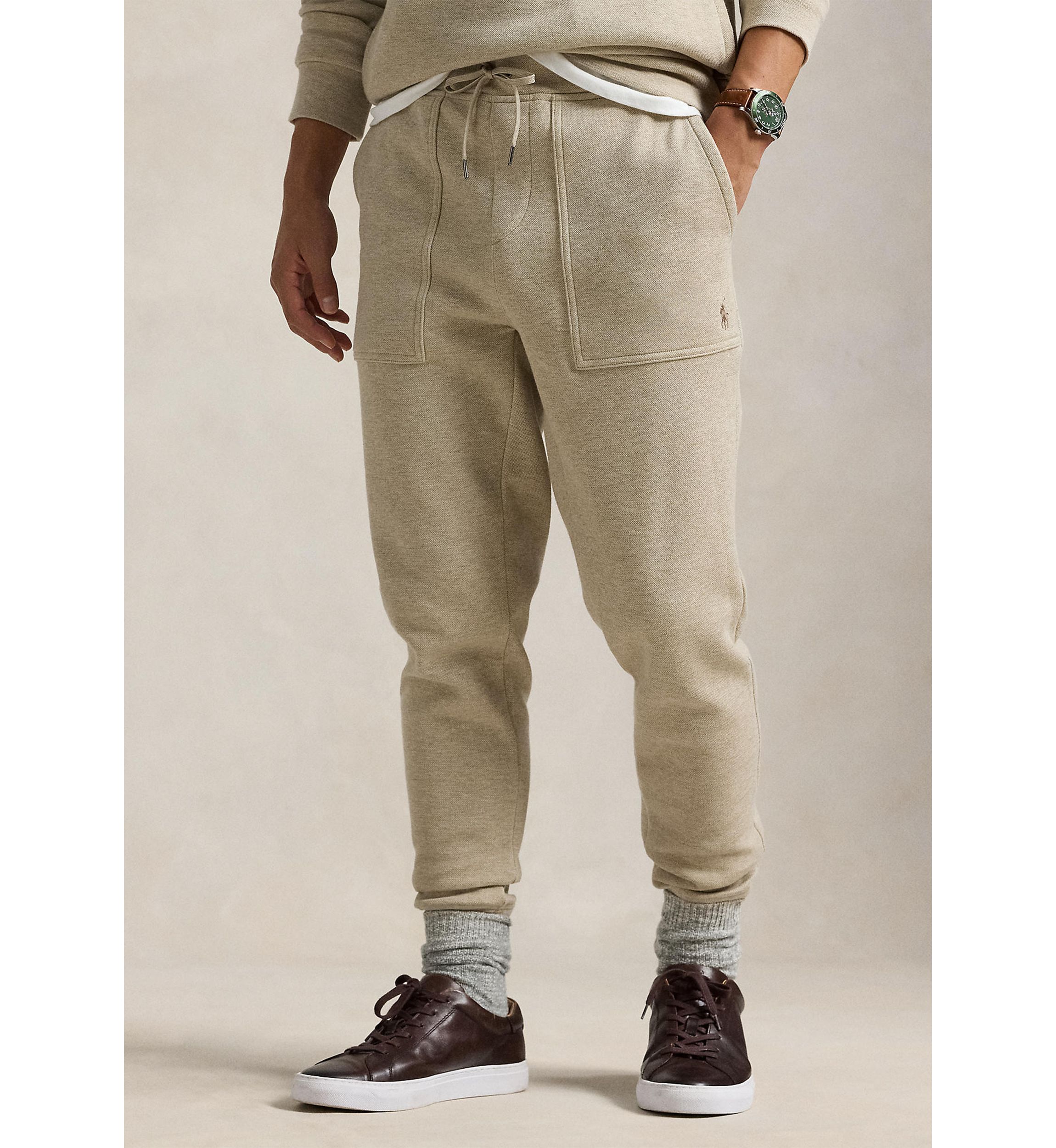 Double Knit Mesh Jogger Pants