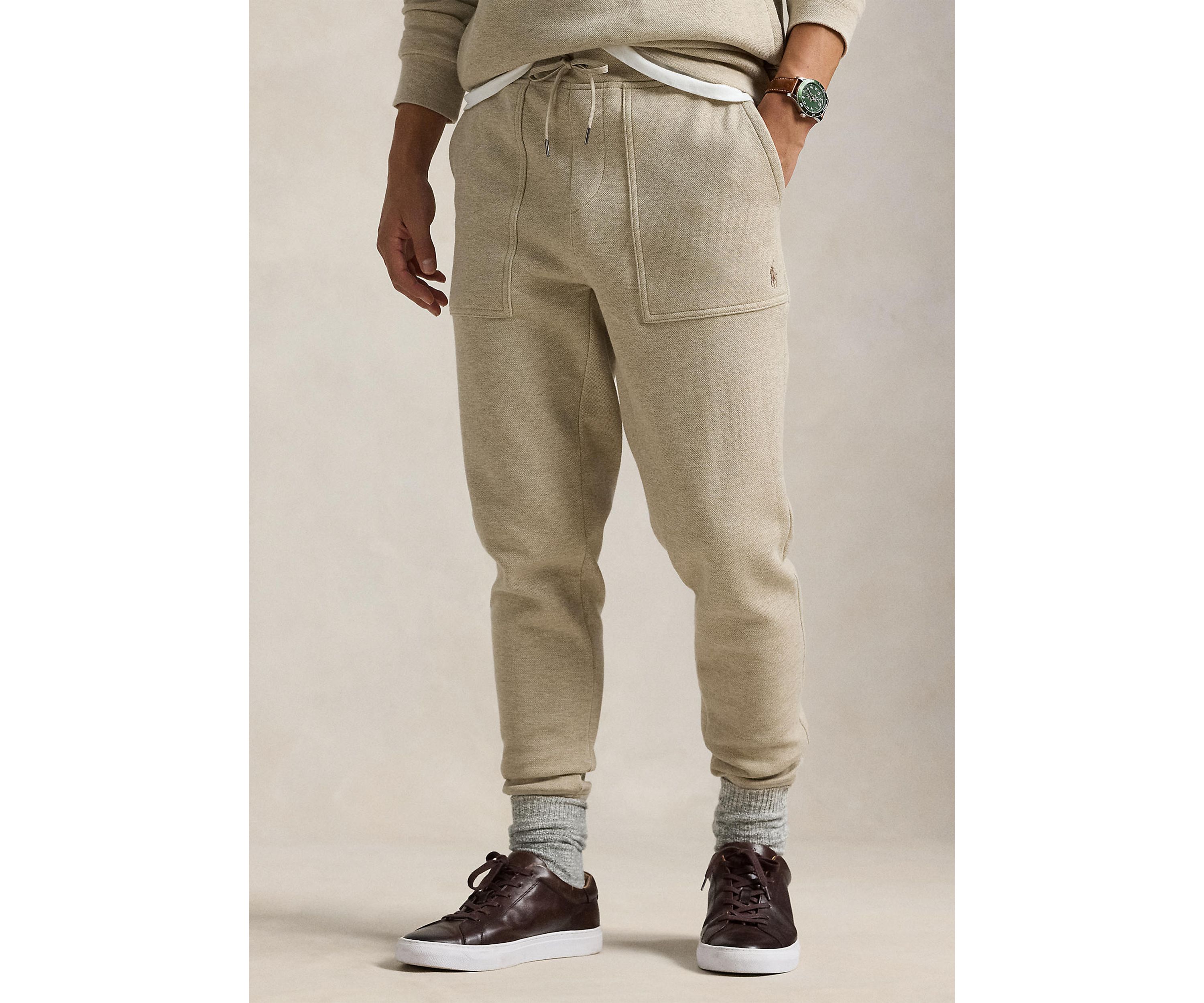 Double Knit Mesh Jogger Pants
