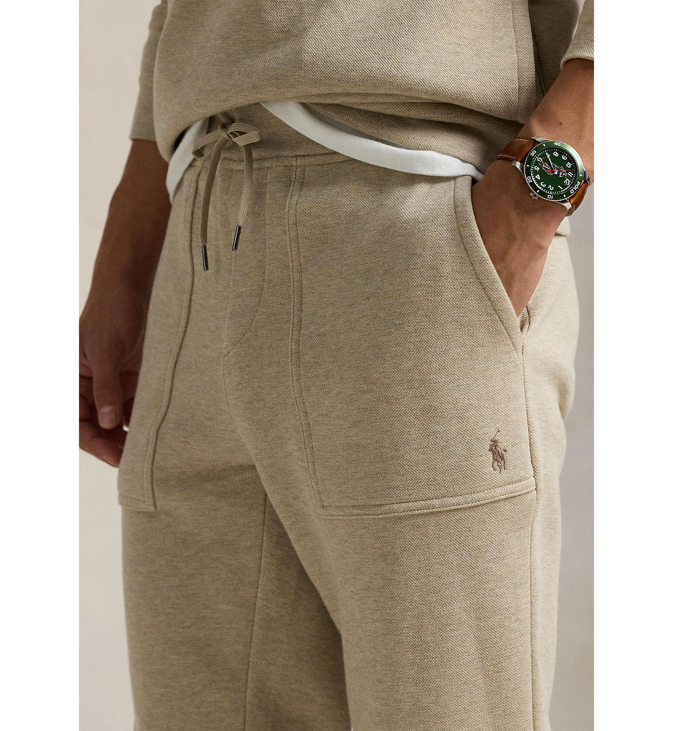 Double Knit Mesh Jogger Pants