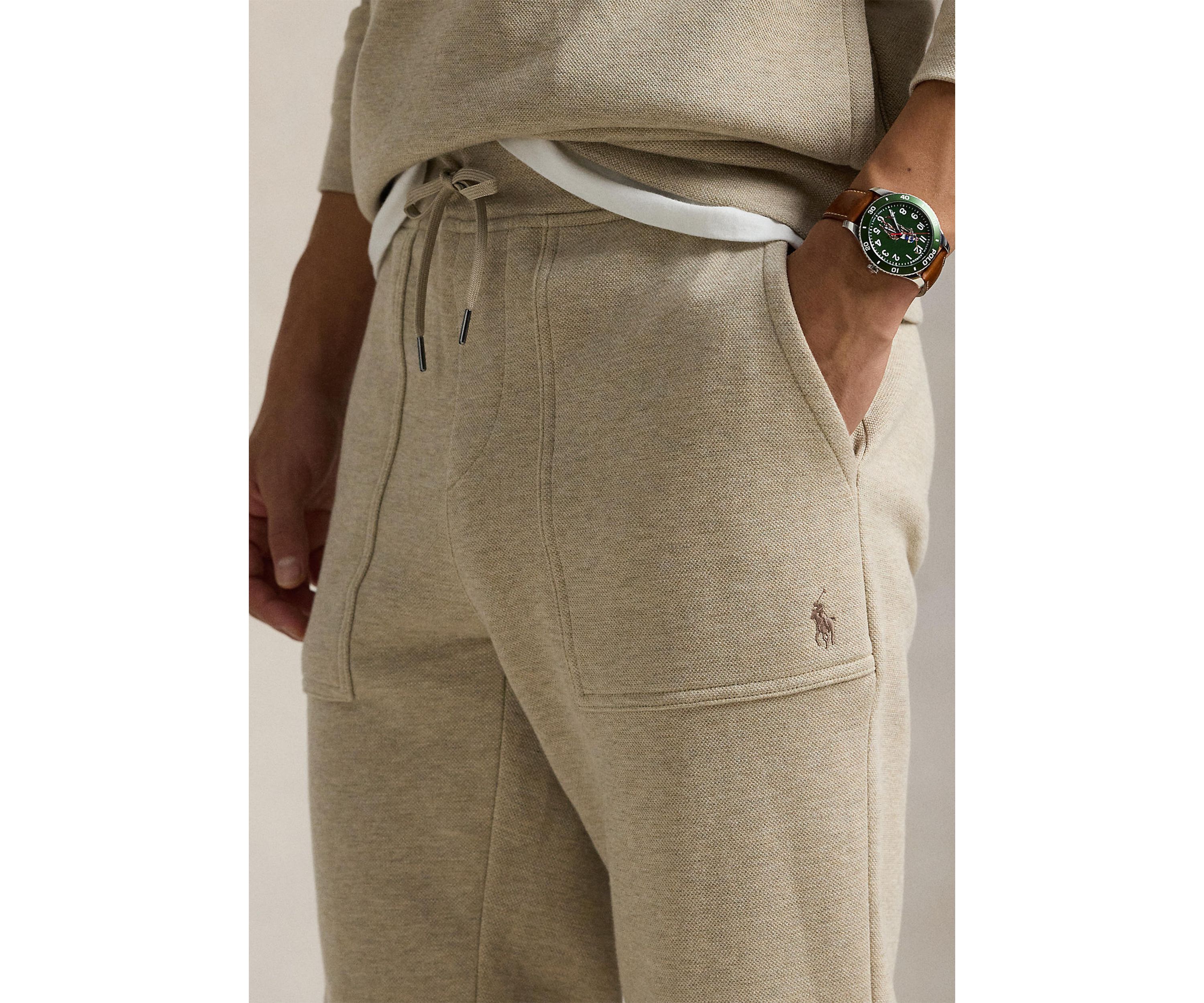 Double Knit Mesh Jogger Pants